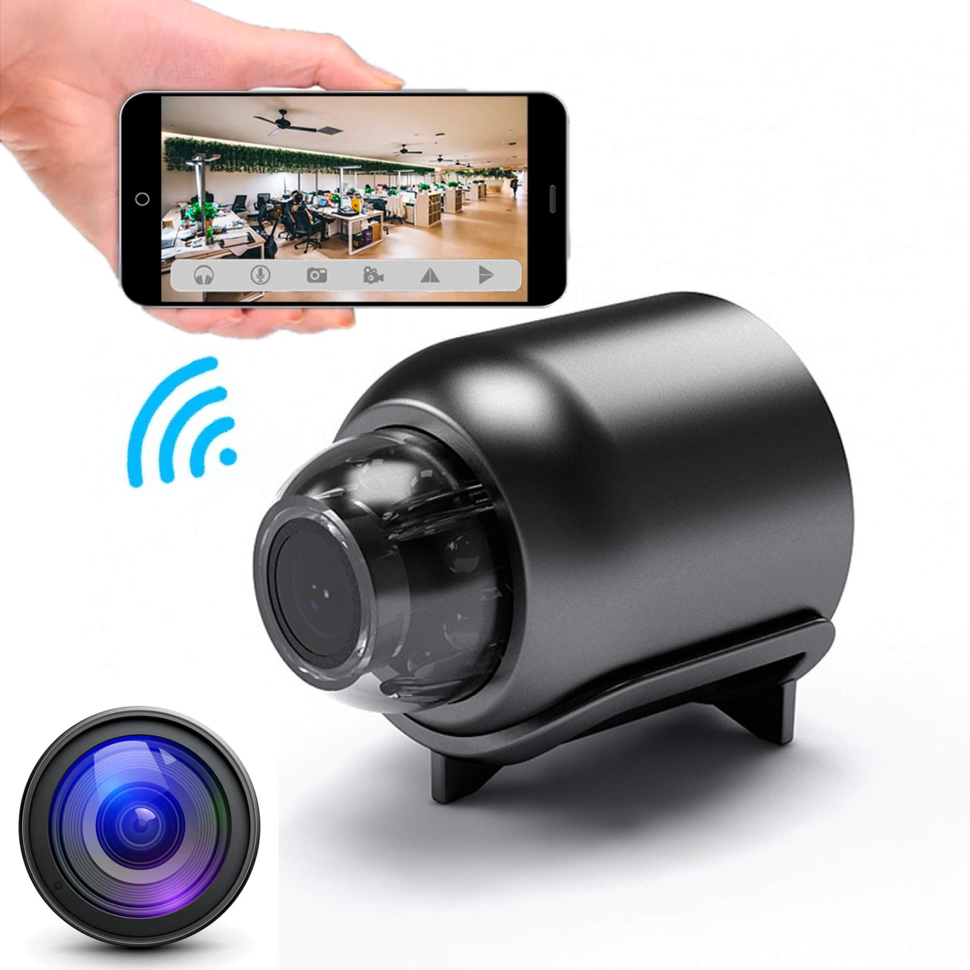 AstraGuard Mini Vandtæt Kamera Med Nattesyn 1080P IP WiFi | Petprovac