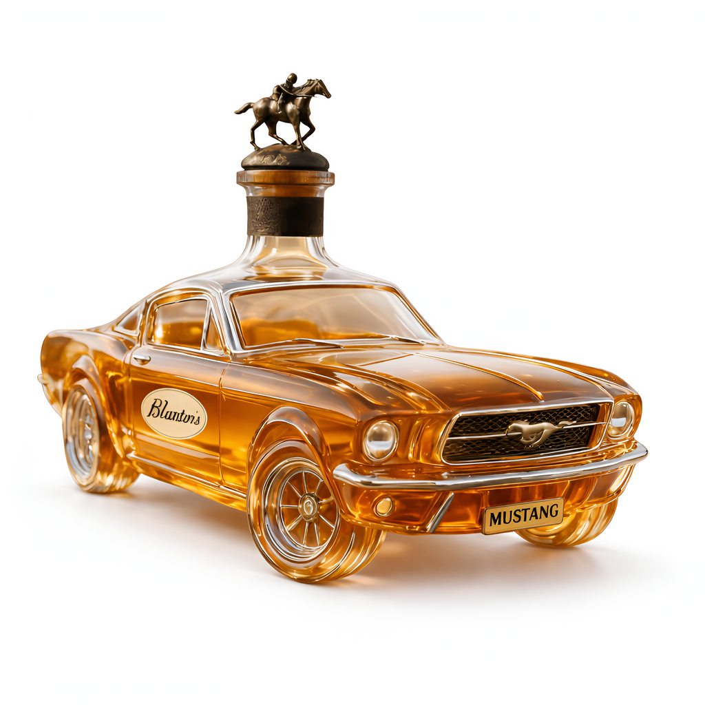 Canter - Whiskyflaske i moderne stil med Mustang-motiv