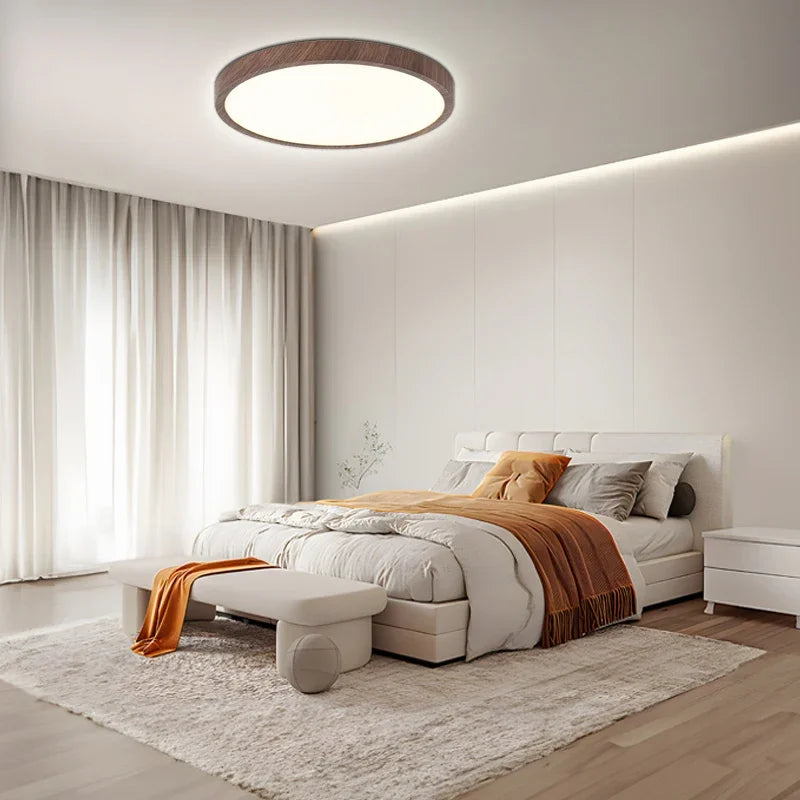 Tynd Cirkulær Loftlampe | Justerbart LED-lys, Moderne | Stue & Soveværelse