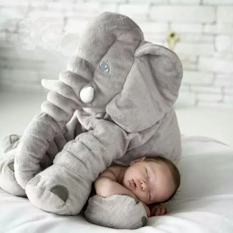 Elefant Kramme Baby Pude – Blød, Krammevenlig og Behagelig