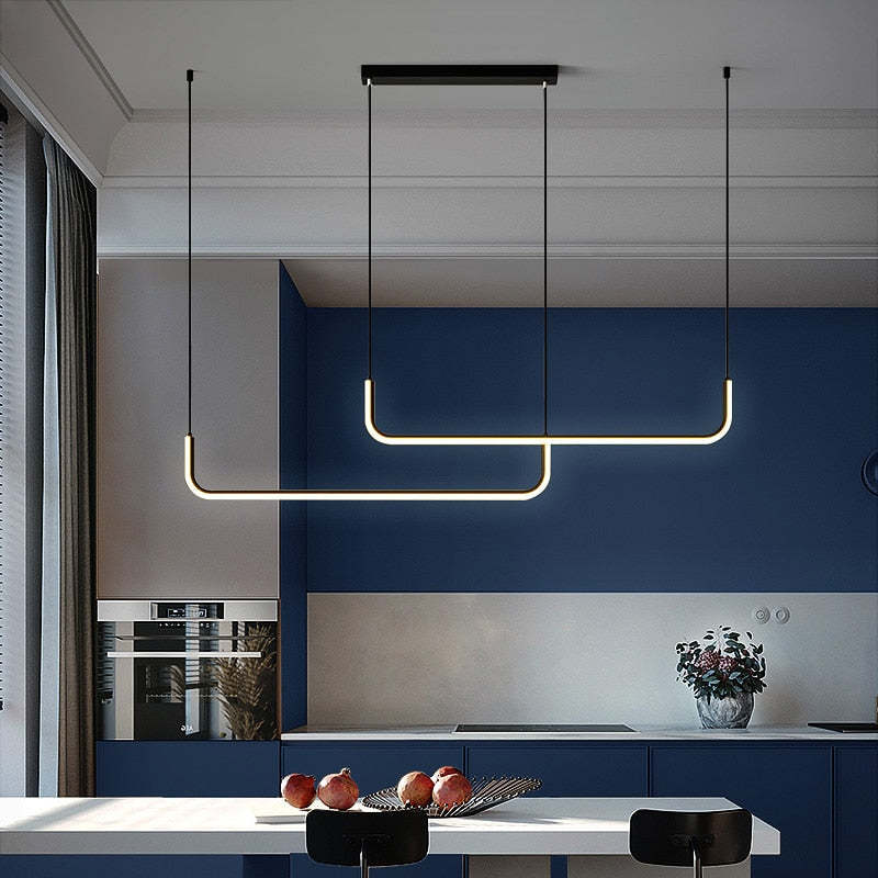EdgeGlow Pendel LED Lys Med Metal Konstruktion Og Silikone Belægning