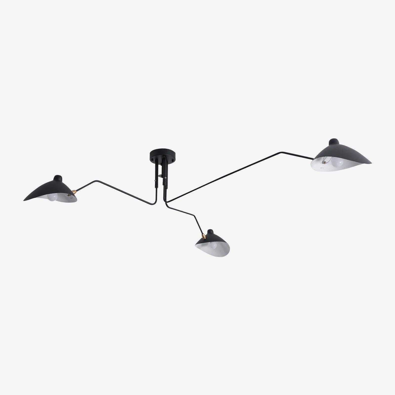 Serge Mouille Justerbar Loftlampe - Multi-Arm Design