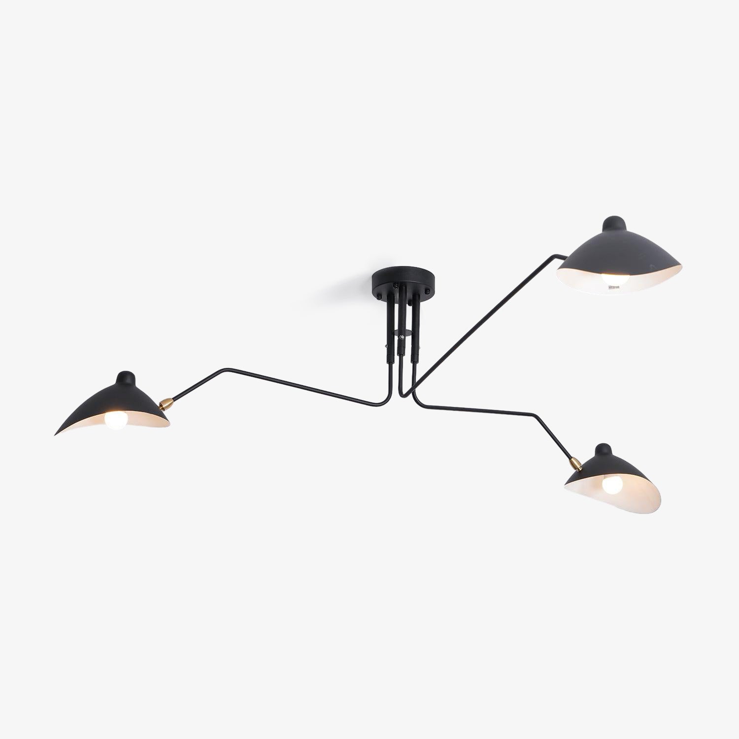 Serge Mouille Justerbar Loftlampe - Multi-Arm Design