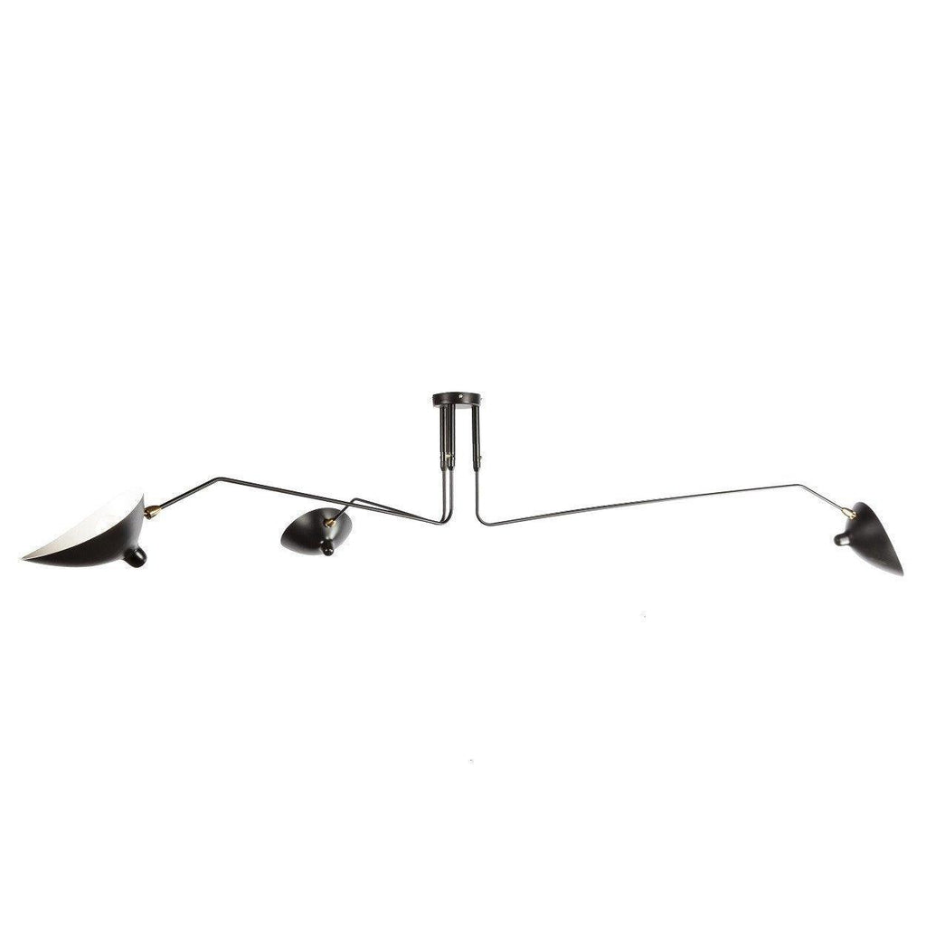 Serge Mouille Justerbar Loftlampe - Multi-Arm Design