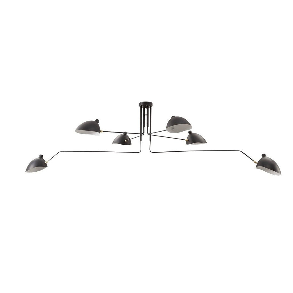 Serge Mouille Justerbar Loftlampe - Multi-Arm Design