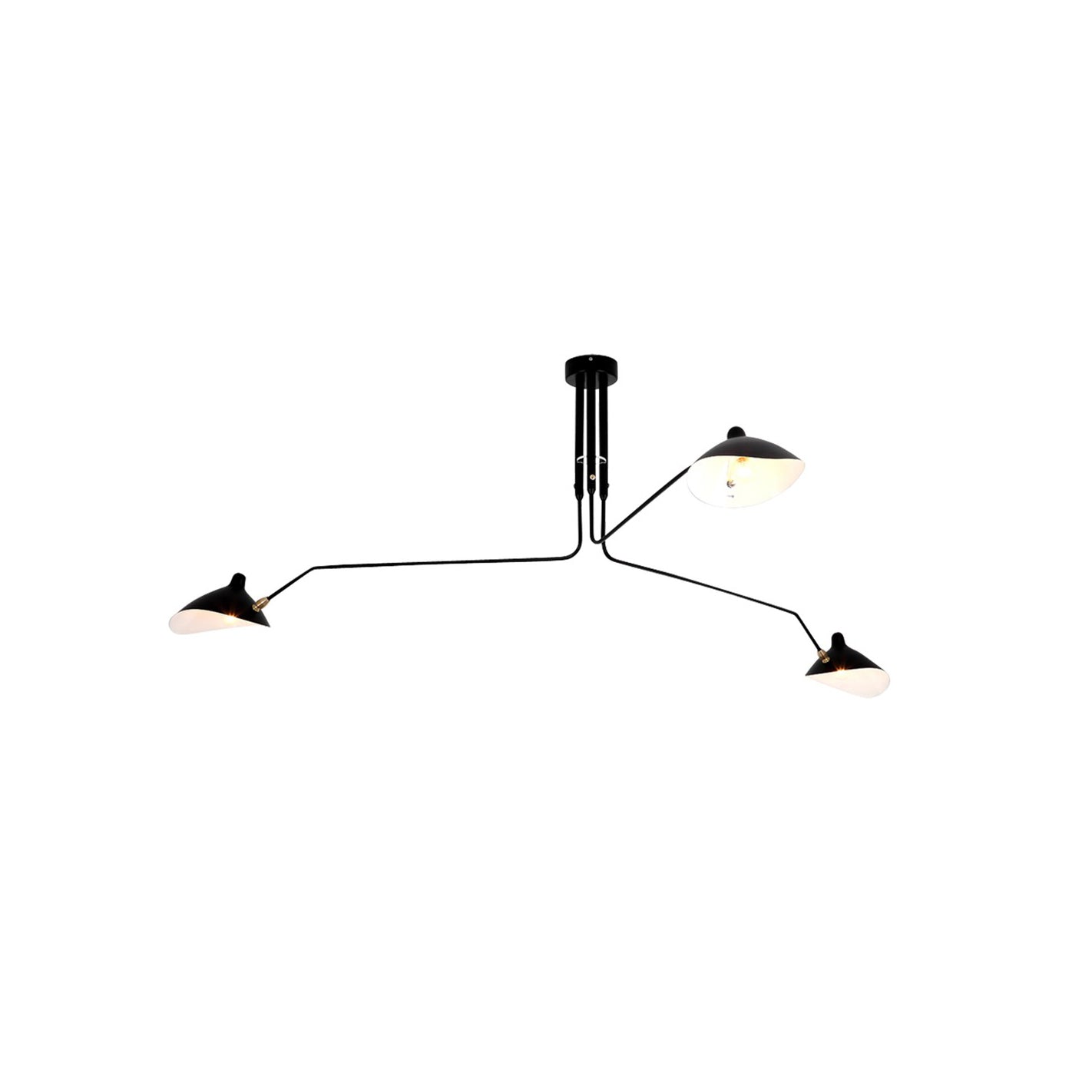 Serge Mouille Justerbar Loftlampe - Multi-Arm Design
