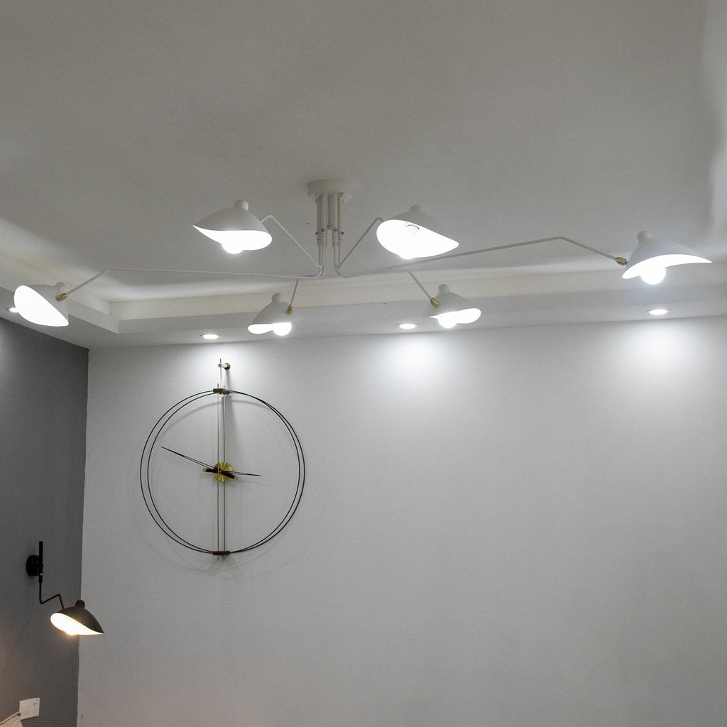 Serge Mouille Justerbar Loftlampe - Multi-Arm Design