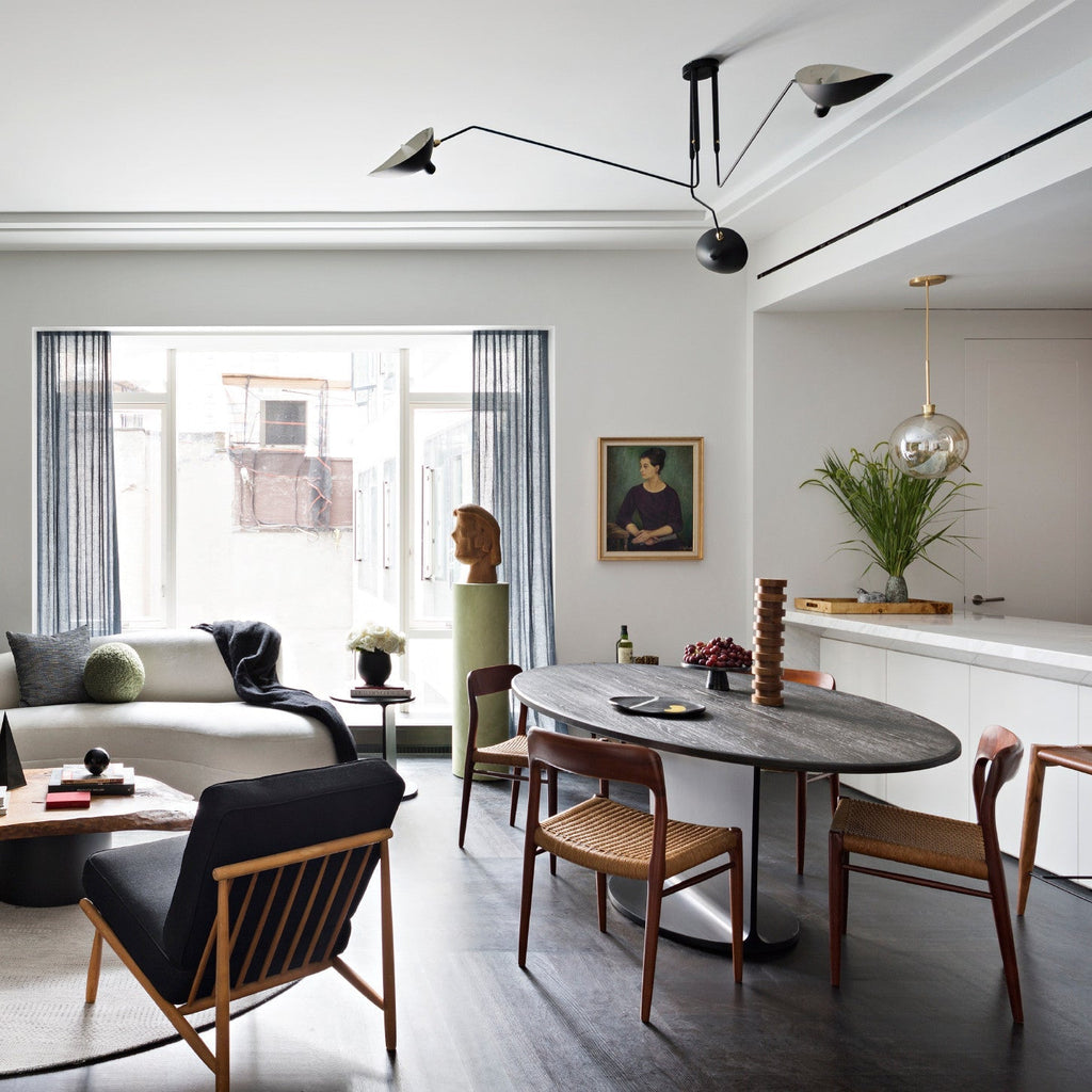 Serge Mouille Justerbar Loftlampe - Multi-Arm Design