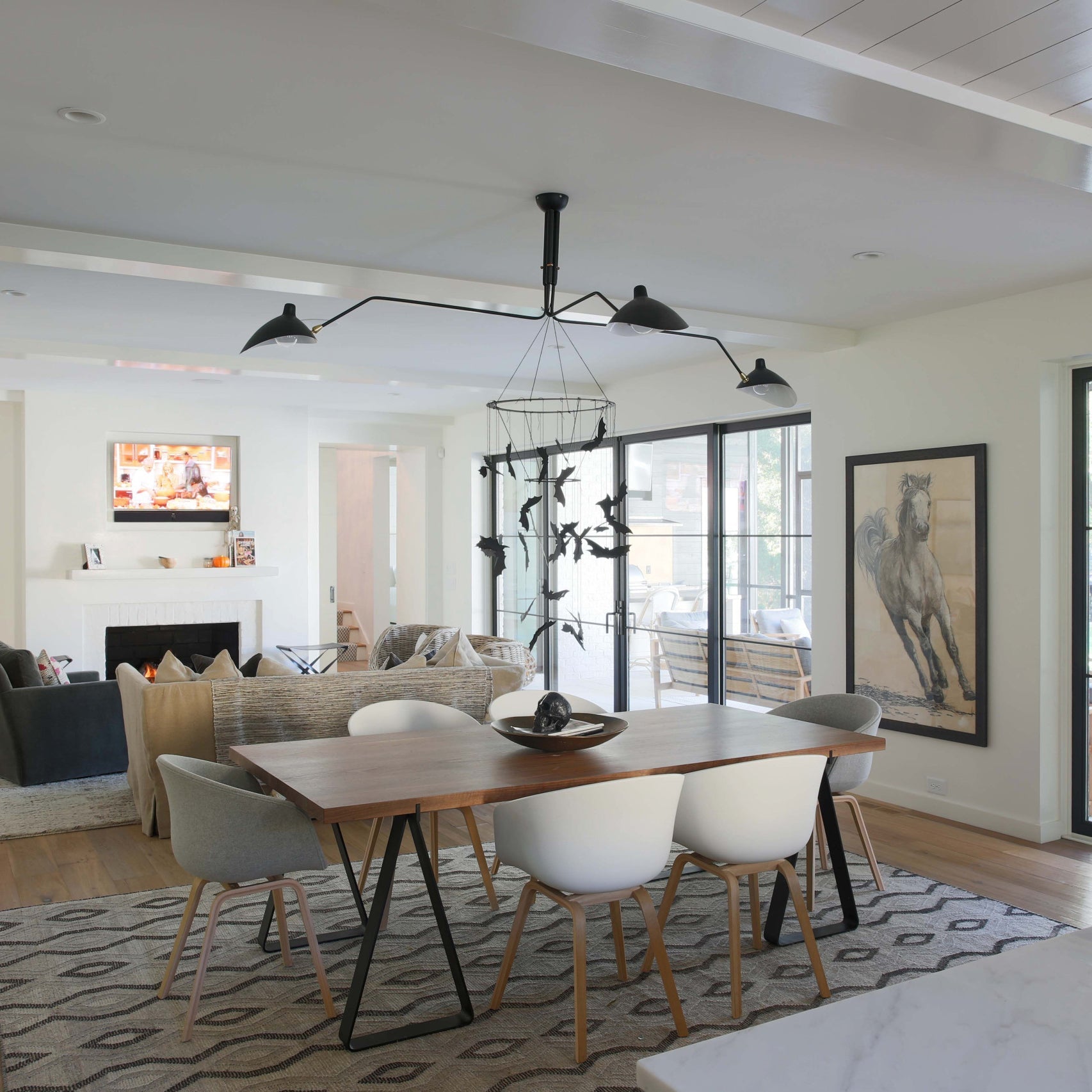 Serge Mouille Justerbar Loftlampe - Multi-Arm Design