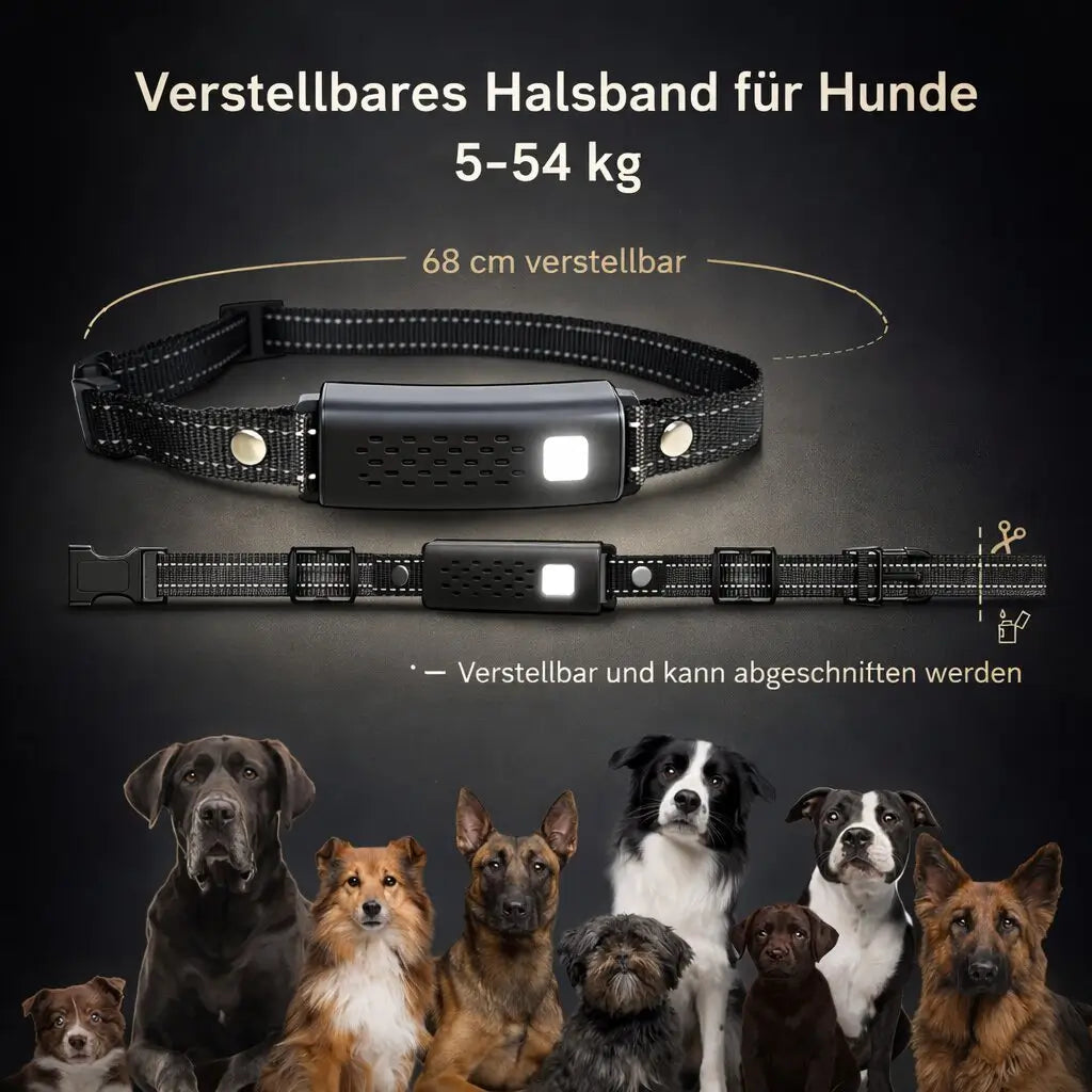 Antibark halsbånd til hunde | Hundetræningshalsbånd med fjernbetjening | Hundetræningshalsbånd | Canivaro