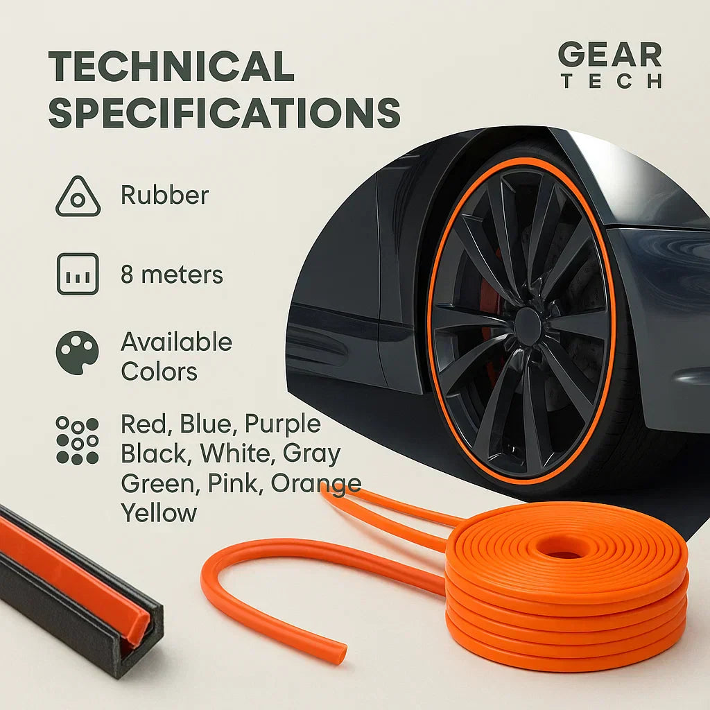 VeloGuard Alloy Rim Shield Til Beskyttelse Mod Kantstænk