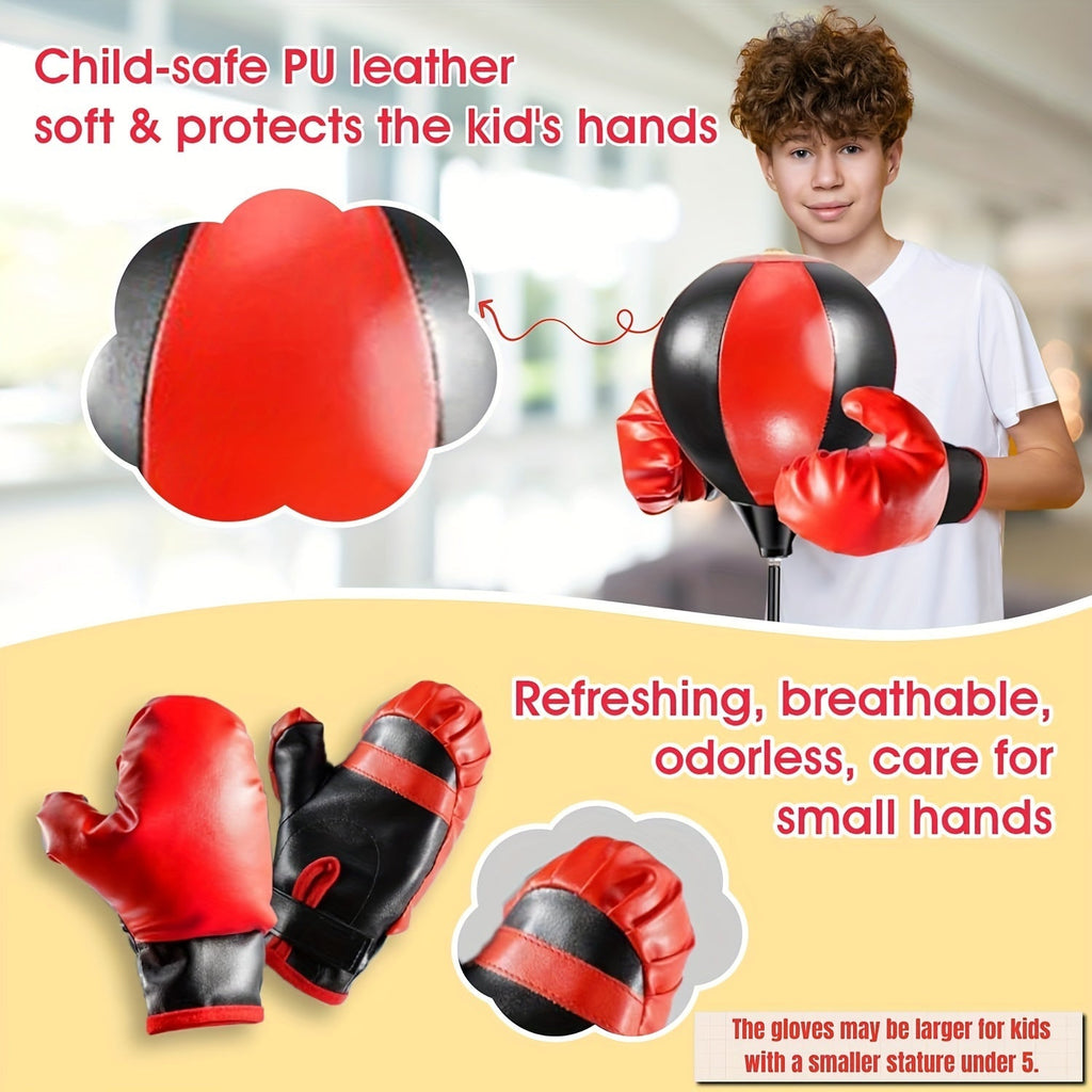 Junior Punching Bag - Justerbar Punching Bag med Handsker til Børn