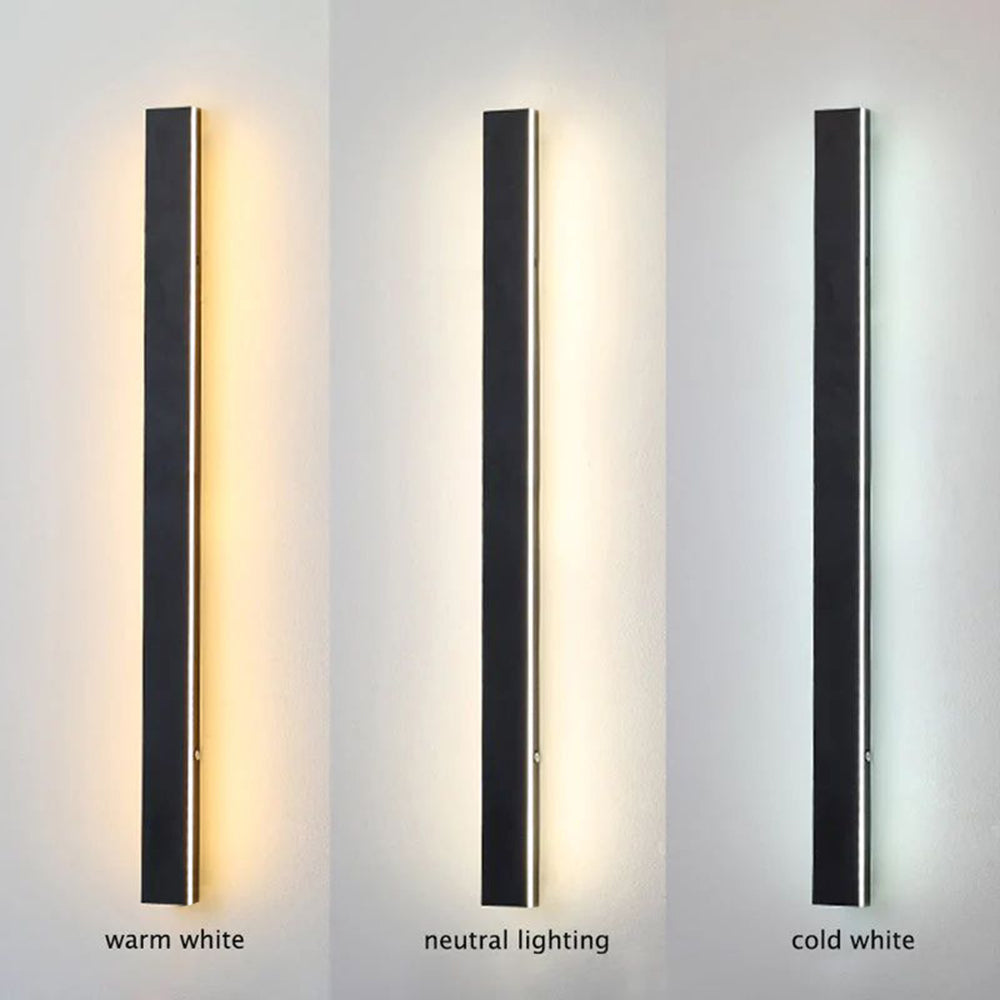 Nyx Black LED Finish Edition Linear Væglampe Udendørs