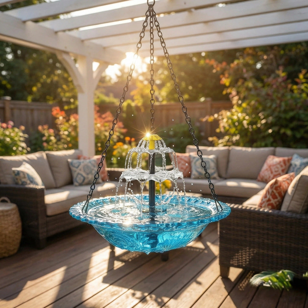 SolarCascade™ – Solcelledrevet Vandfaldbrønd