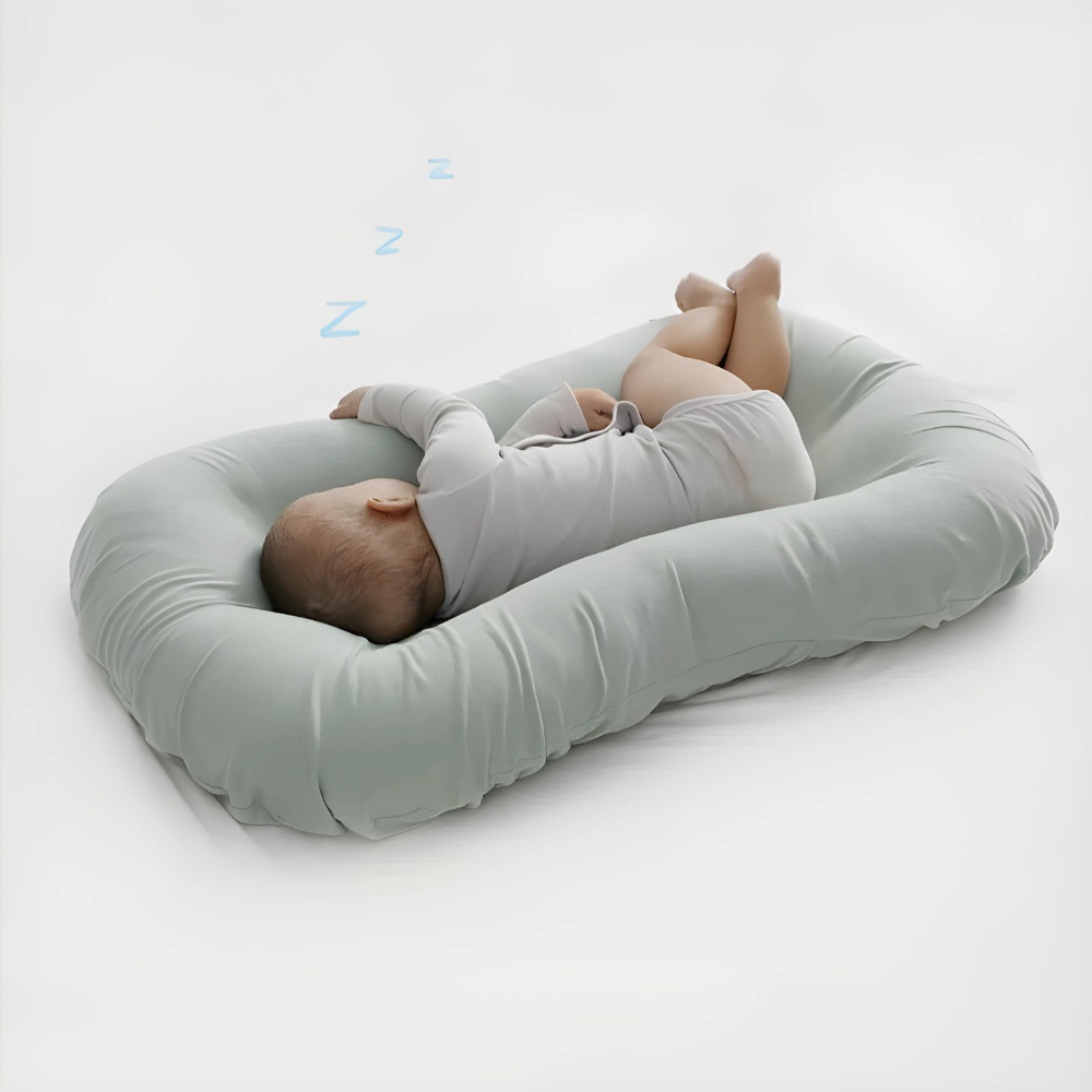 Alsidig Ortopædisk Baby Pude – Blød & Åndbar Støtte