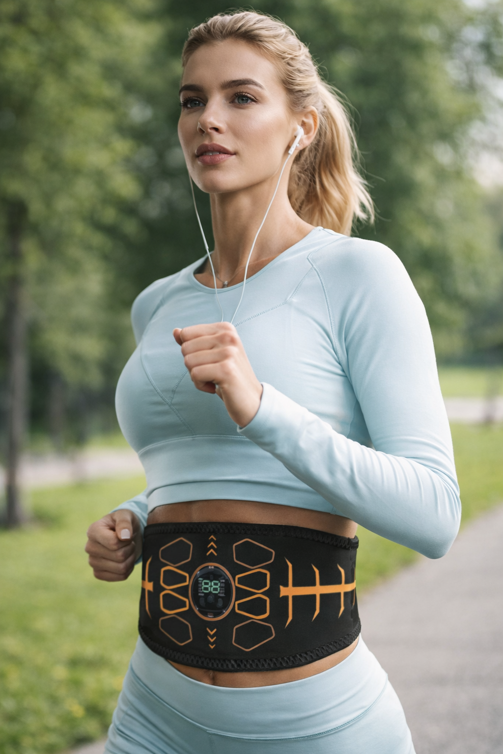 Abdominal Toning Bælte Med Ti Tilstande Og Tredive Intensitetsniveauer