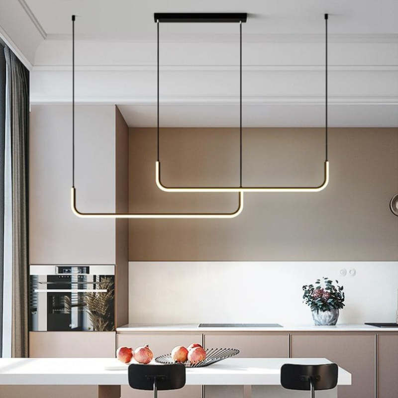 EdgeGlow Pendel LED Lys Med Metal Konstruktion Og Silikone Belægning