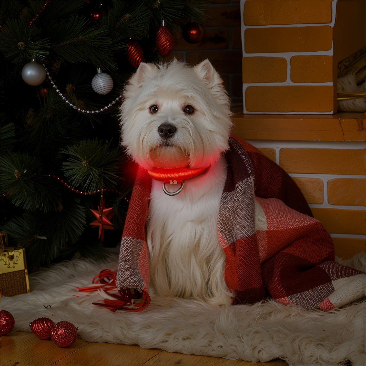 LED Hundehalsbånd med Belysning – Synligt og Sikkert om Natten