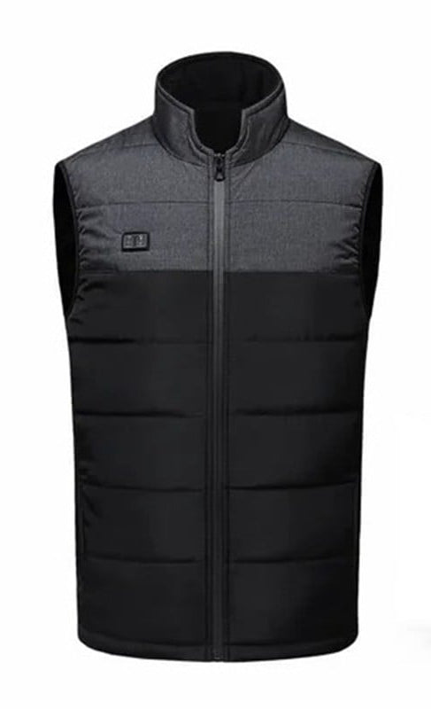 Opvarmet Unisex Jakke med Justerbar Varme og Vandafvisende Materiale