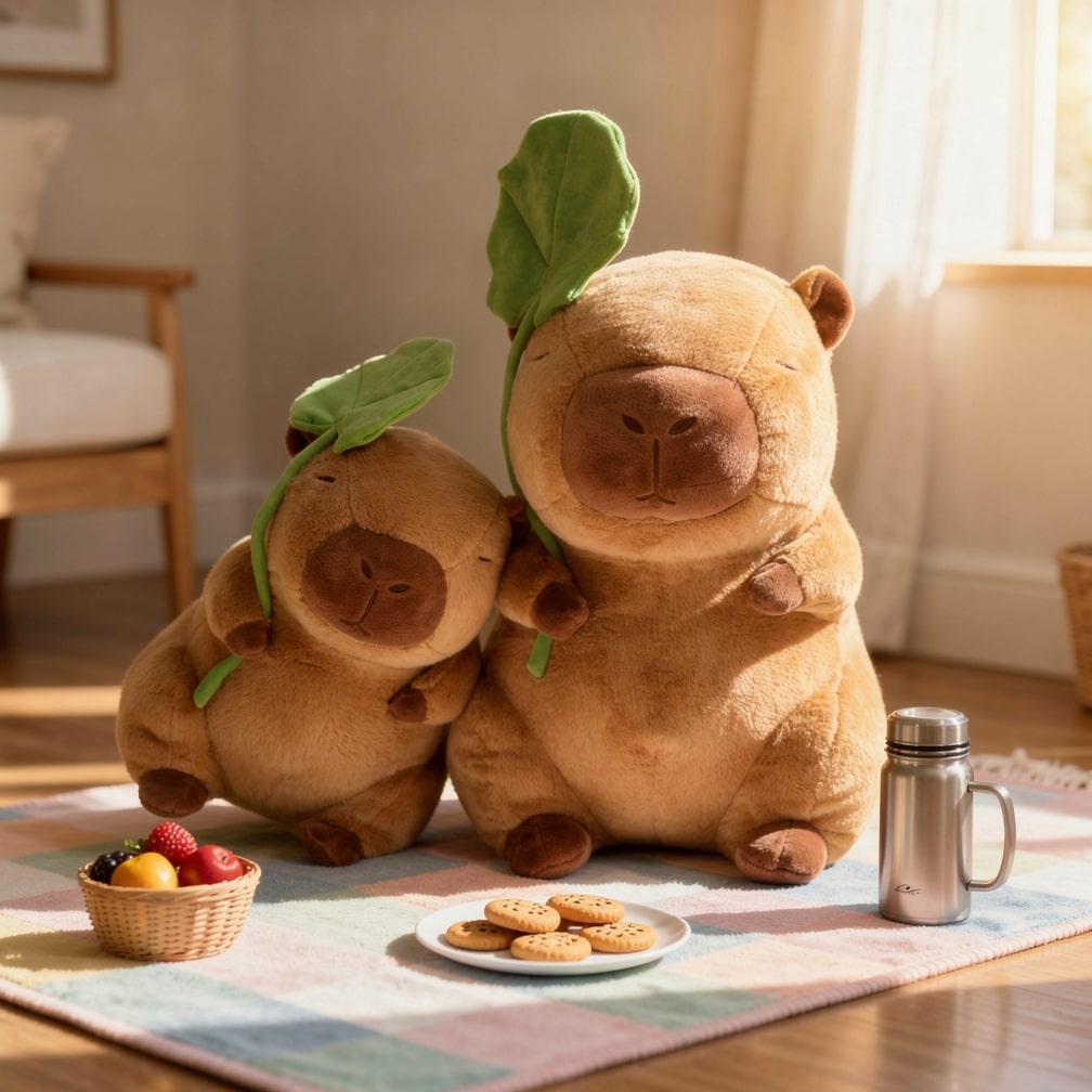 Capybara Krammedyr til babyer, børn og voksne | Sødt krammedyr | Plüschtier | CapySnug