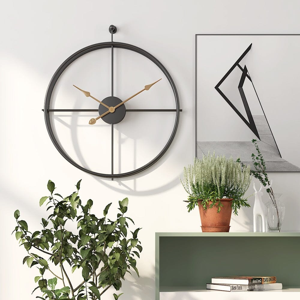 Indretning & Dekoration Stor Væglampe med Geometrisk Metal Design og Stille Mekanisme