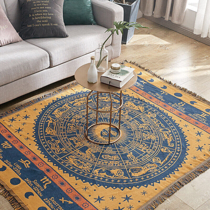 Bohemian Frynse Strikket Sofa Plaid