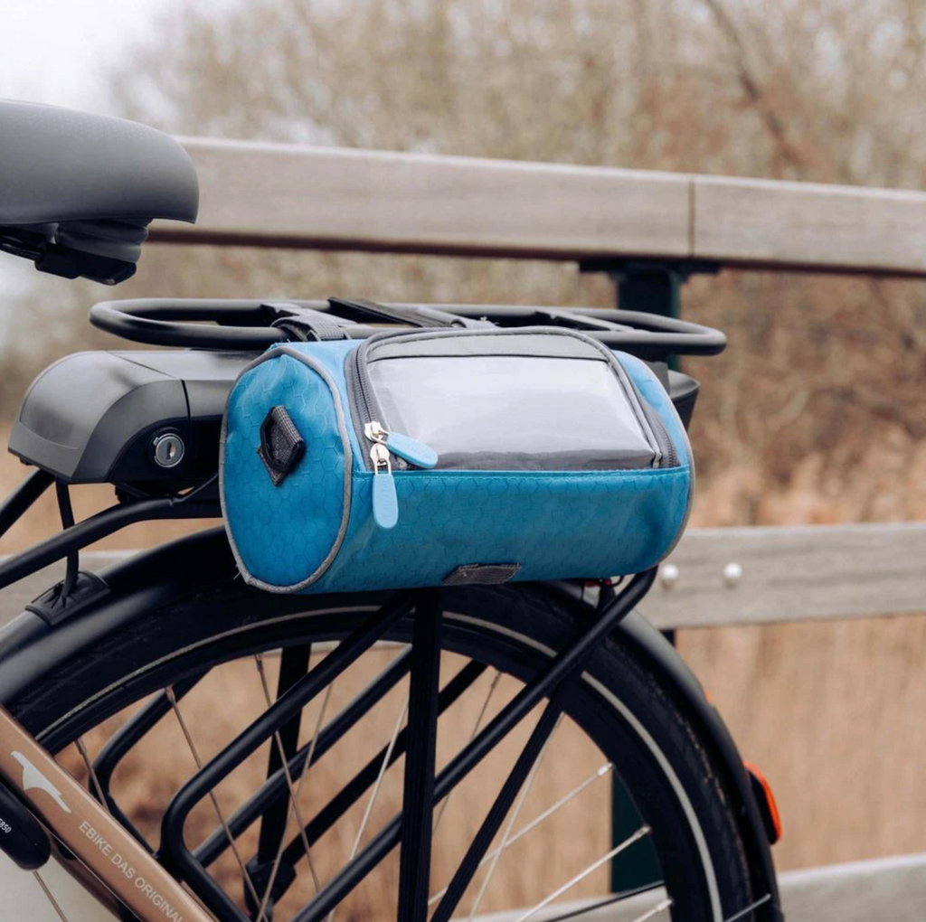 Praktisk Cykelstyrtaske med Smartphone Holder og Vandafvisende Materiale