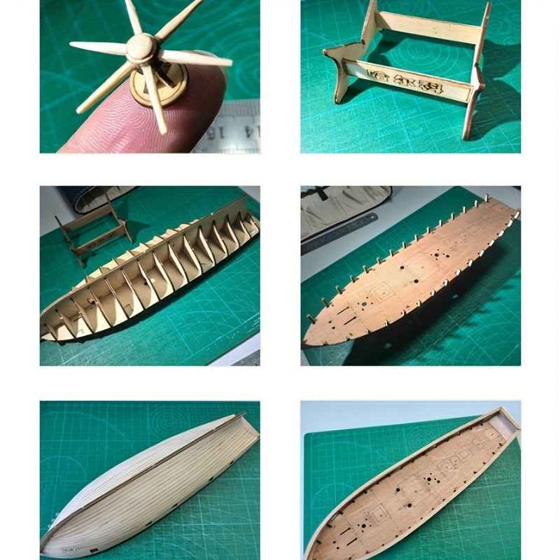 Klassisk Træsejlskib Model – Detaljeret 3D Puzzle for Skibsentusiaster