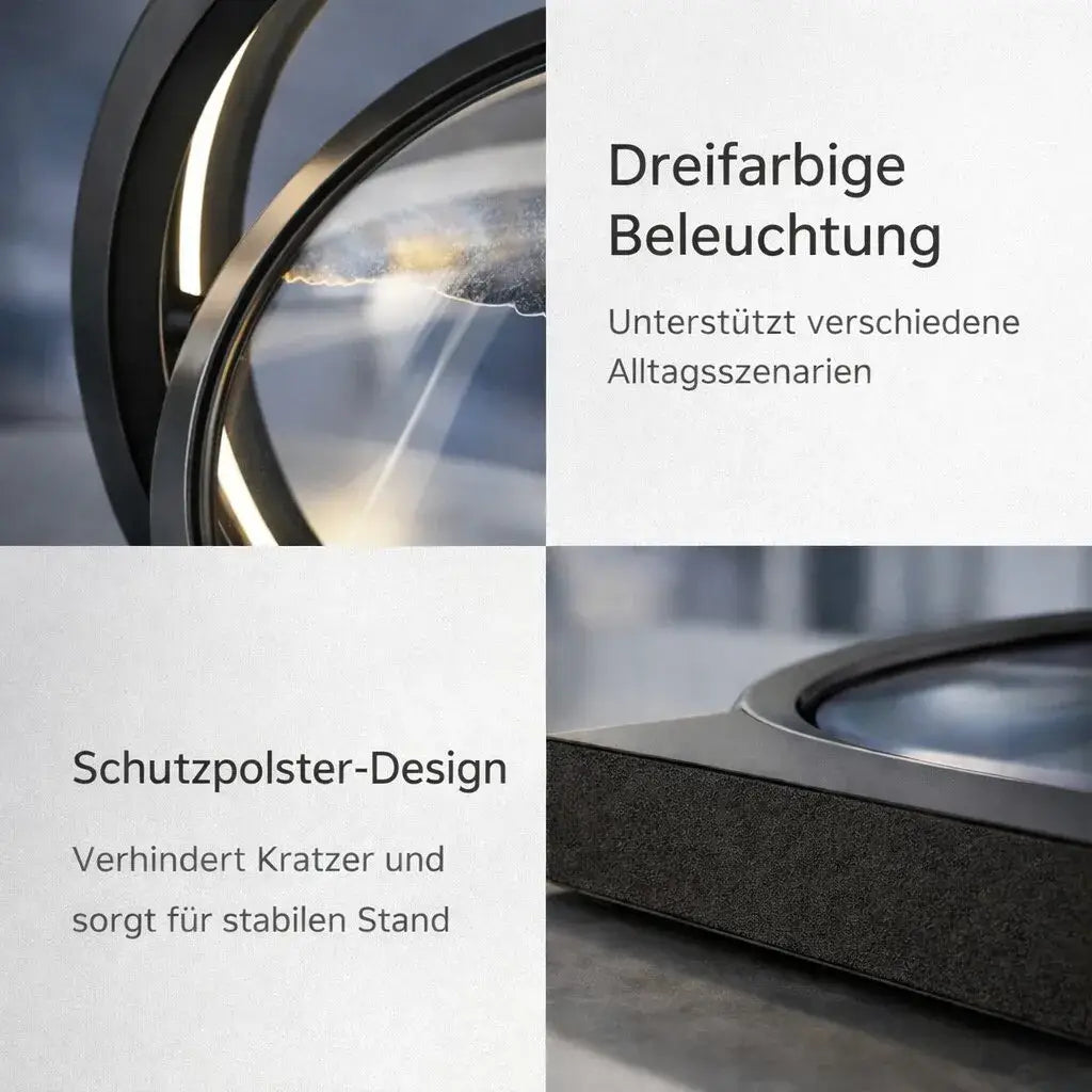 Deko LED Bordlampe | Moderne Designer Lampe | Sandbillede til Drejning | SandScape