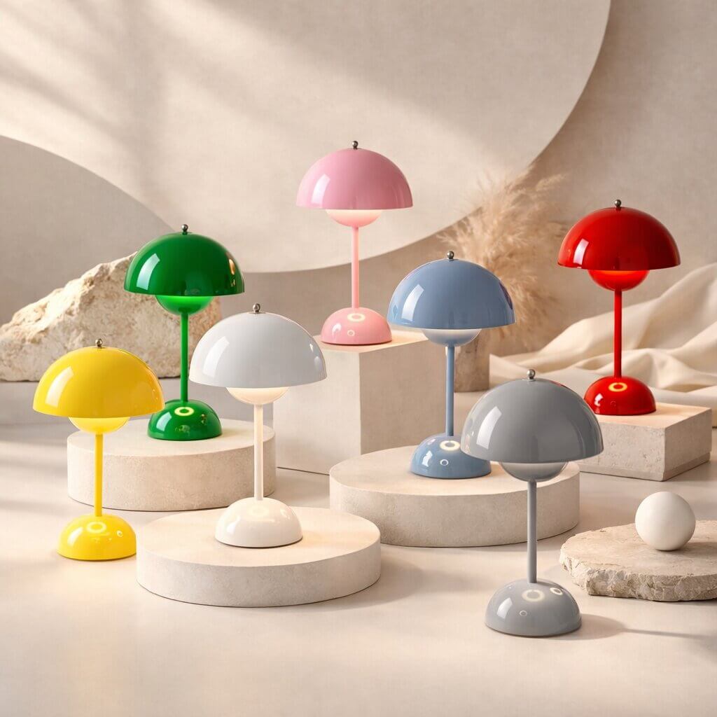 Designer Bordlampe | LED Bordlampe | Natbordlampe | Dimmbar & trådløs | Lumora