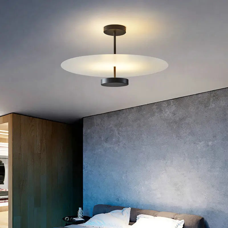 NordAero Cirkulær Loftkrone Med Indbyggede LED'er I Nordisk Stil