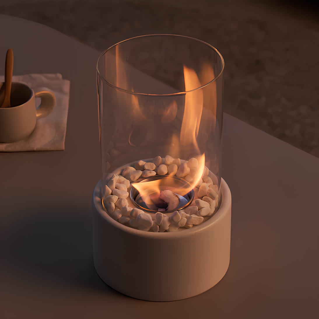 Lumora Classic Olie Lampe Med Åben Flamme Til Stuer