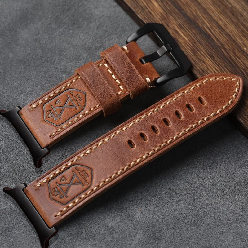 Ardentora Læderrem Med Vintage Look Til Samsung Watch Ultra