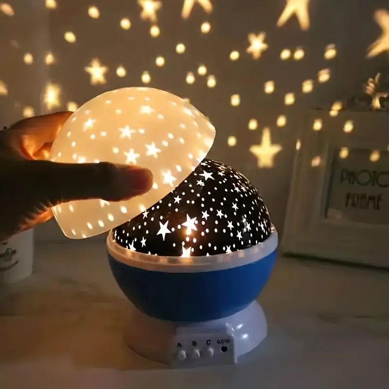 Stjernehimlen Nattlampe til Børn – Magisk LED Projektor med Farveskift