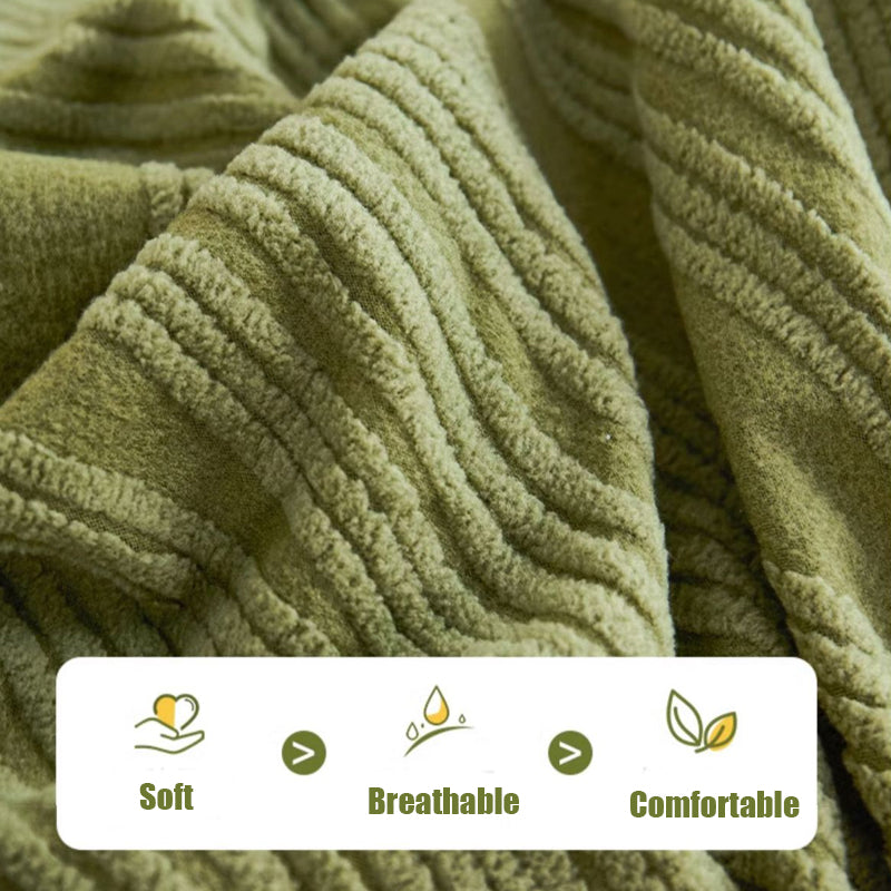 Premium Jacquard Tykkere Sofaovertræk - Anti-Ridser & Stræk