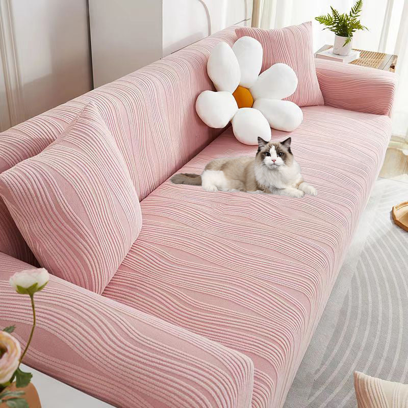 Premium Jacquard Tykkere Sofaovertræk - Anti-Ridser & Stræk