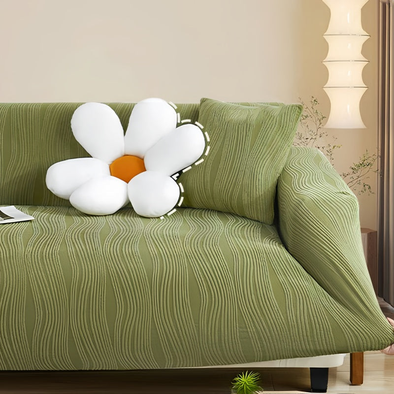 Premium Jacquard Tykkere Sofaovertræk - Anti-Ridser & Stræk