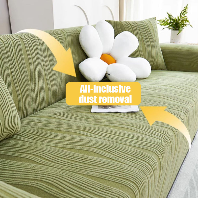 Premium Jacquard Tykkere Sofaovertræk - Anti-Ridser & Stræk