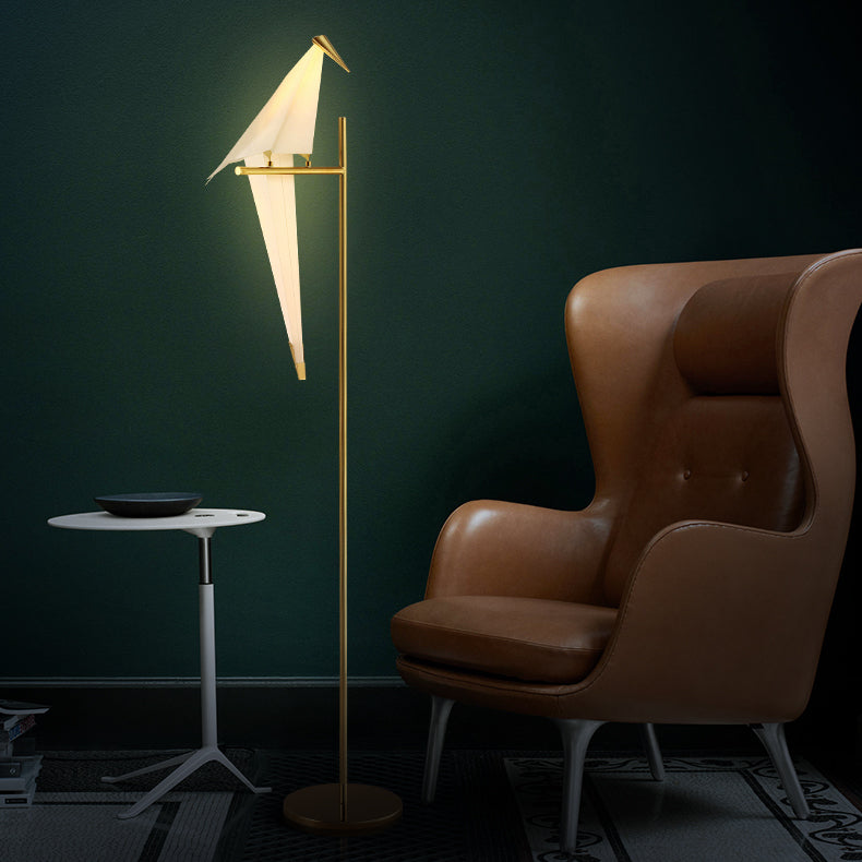 Elegant Origami Fuglelampe - Magnetbeslag