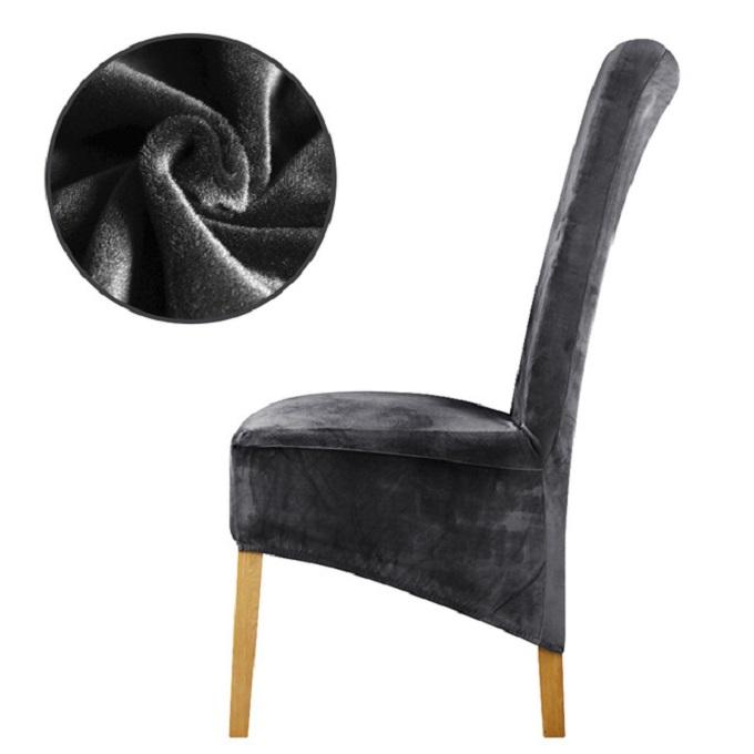 XL Stretch Velvet Spisestolebetræk - Elegant & Holdbart