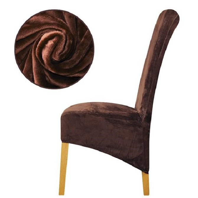 XL Stretch Velvet Spisestolebetræk - Elegant & Holdbart