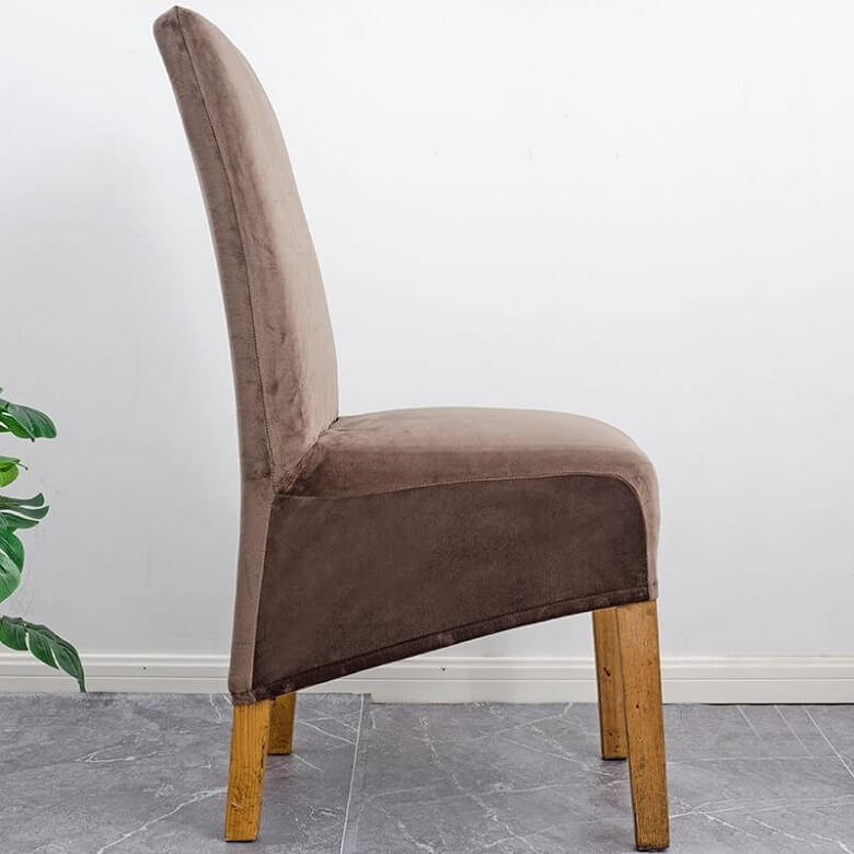 XL Stretch Velvet Spisestolebetræk - Elegant & Holdbart