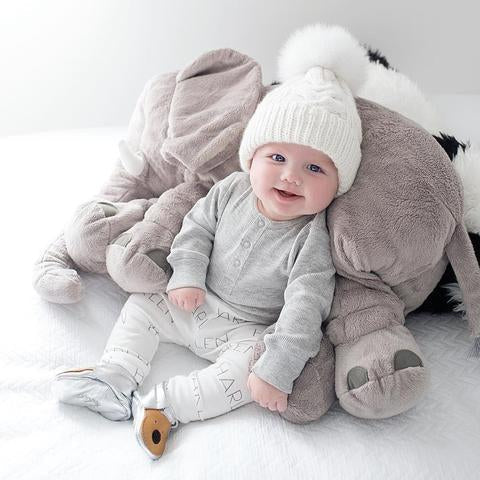 Elefant Kramme Baby Pude – Blød, Krammevenlig og Behagelig