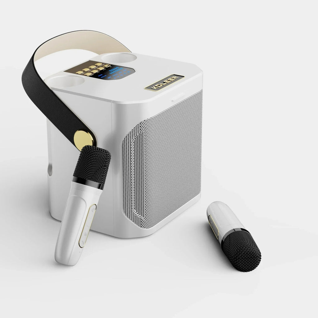 Genopladelig Bærbar Karaoke Højttaler Med Bluetooth Leverer Rig Lyd