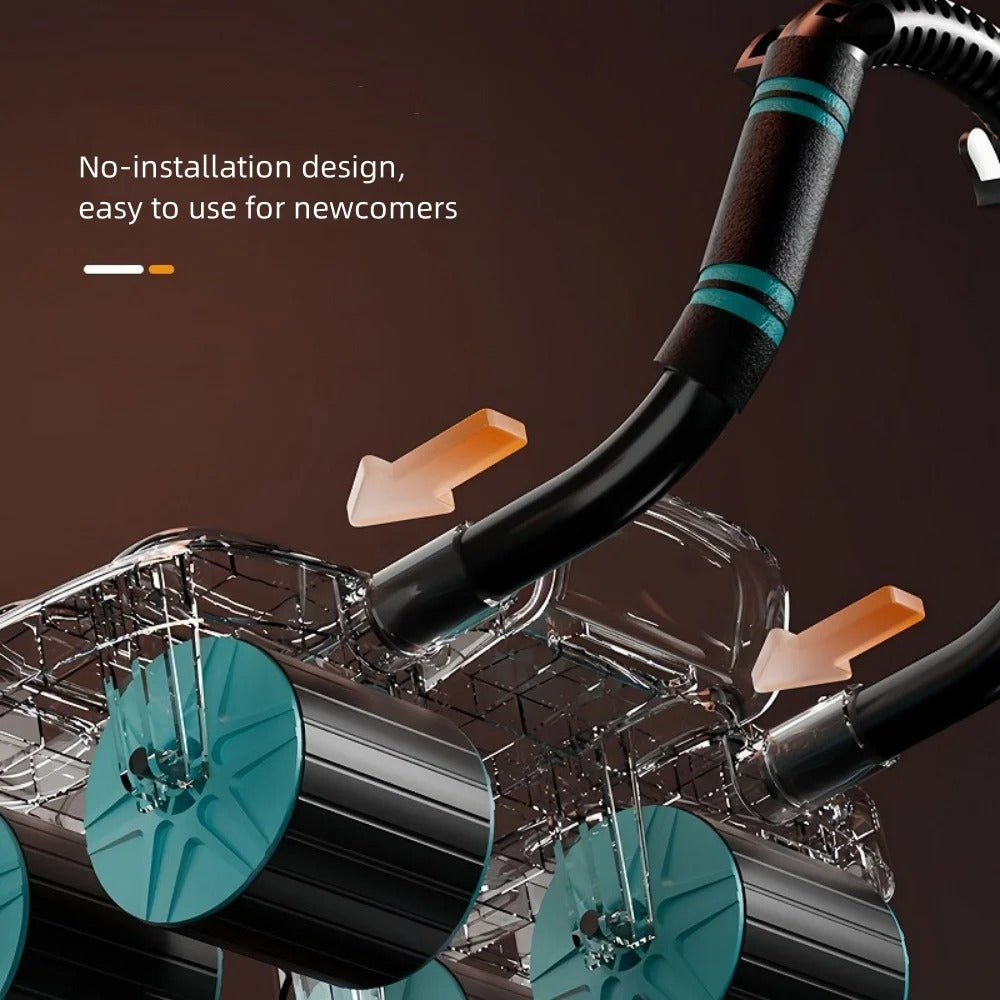 CorePulse Ab Wheel Auto-Rebound Albuepuder Inkluderet Til Core Fitness