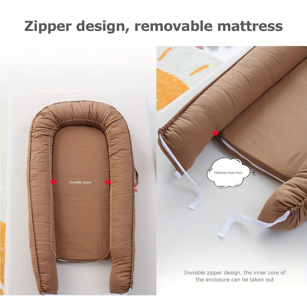 Blød Drøm Baby Lounger - Komfort og Beskyttelse til Dit Lille Barn