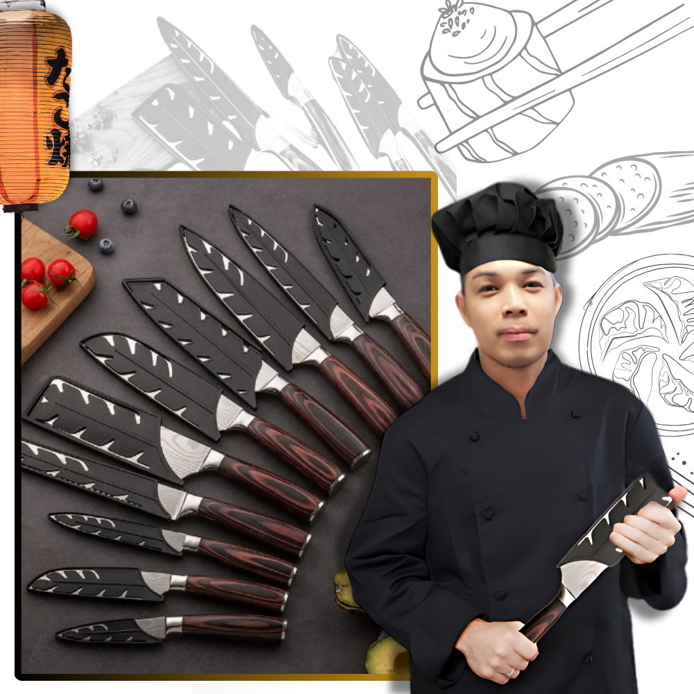 Japanske knive i Pakkawood-serien
