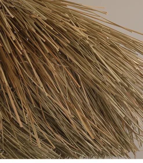 Håndlavet Rattan Pendellampe til en Varm Naturlig Atmosfære i Dit Hjem