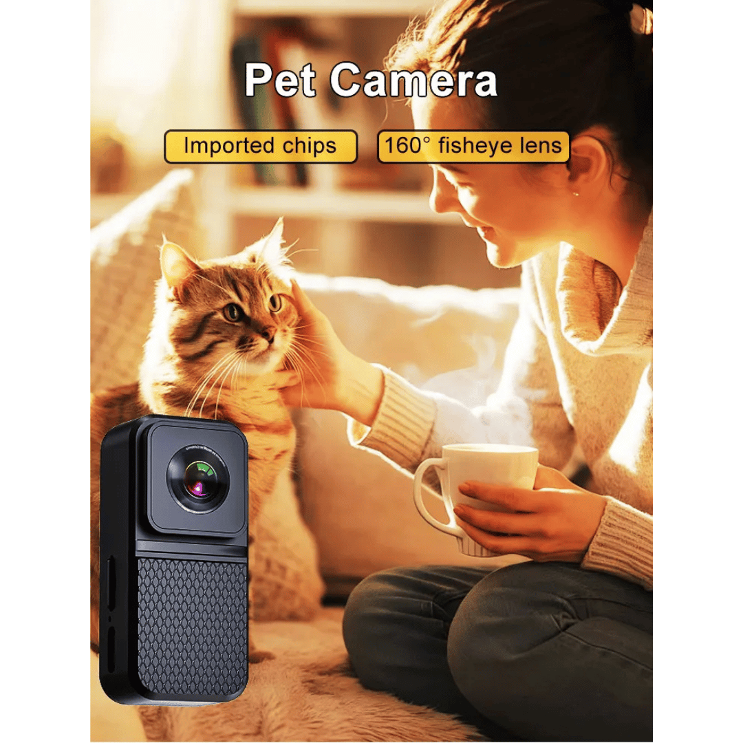 HD Pet Collar Kamera med 160° Linse til Hunde & Katte