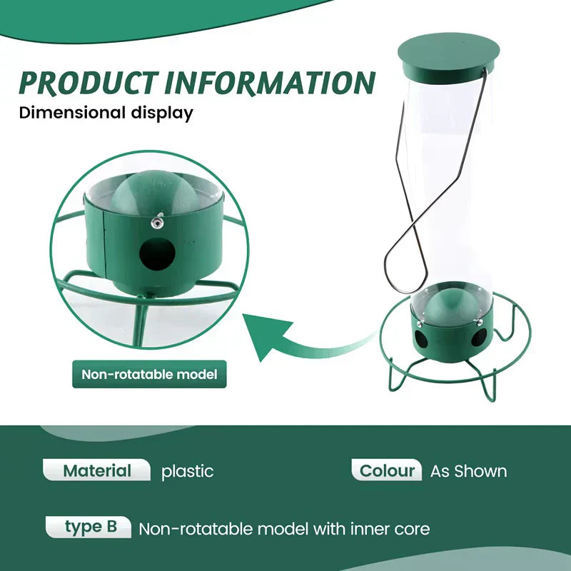 Heavy-Duty Egernfri Fuglefoder - Metal Design